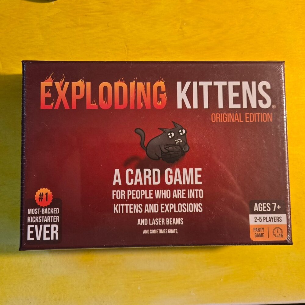 Brand new sealed in Box Exploding Kittens game Original Edition